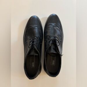 ASOS - Black Brogue Creeper Loafers (12)